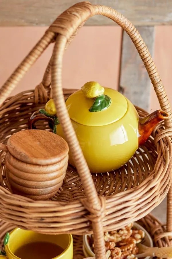 Ceainic galben din ceramică – Limone