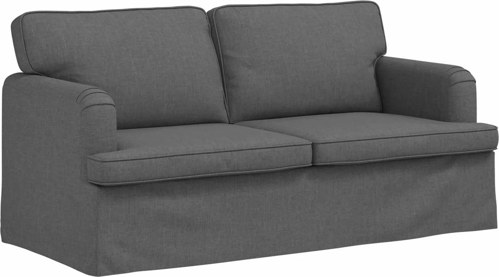 vidaXL Canapea Gri închis 142 x 80 x 85 cm țesătură