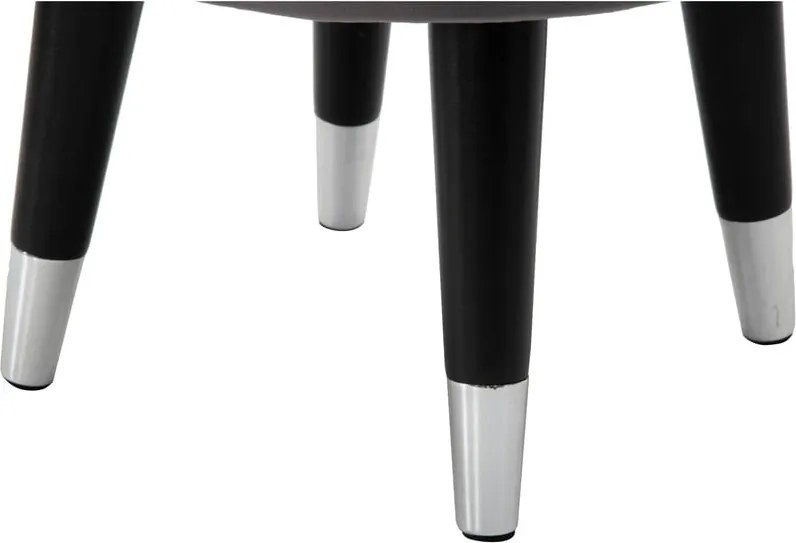 Taburet gri cu tapițerie din catifea Paris – Mauro Ferretti