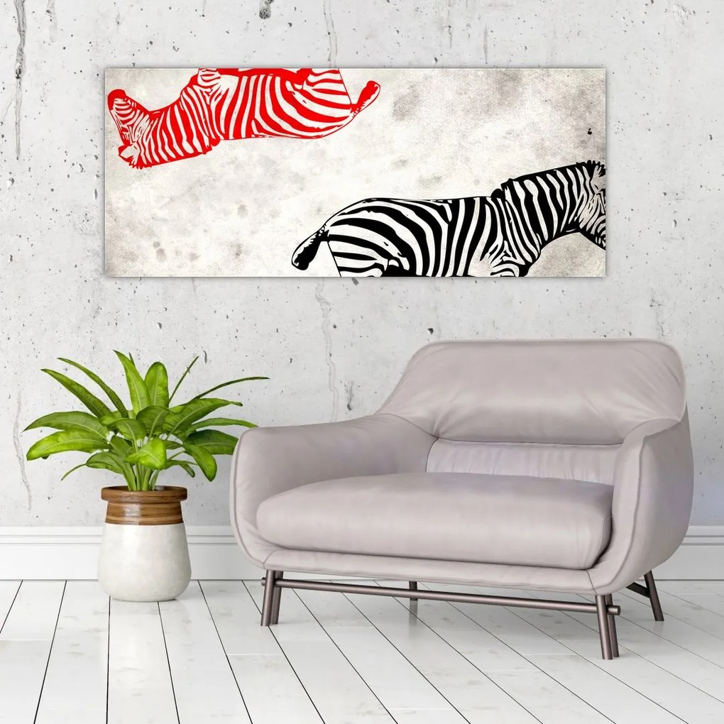 Tablou - Zebre (120x50 cm)