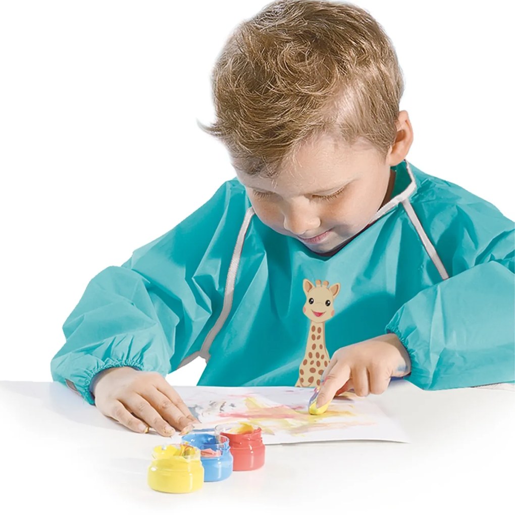 Girafa Sophie - Set acuarele pentru degetele cu planse si sort