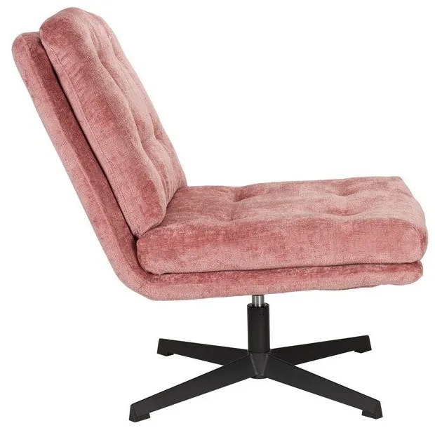 Fotoliu roz pivotant Kai – White Label