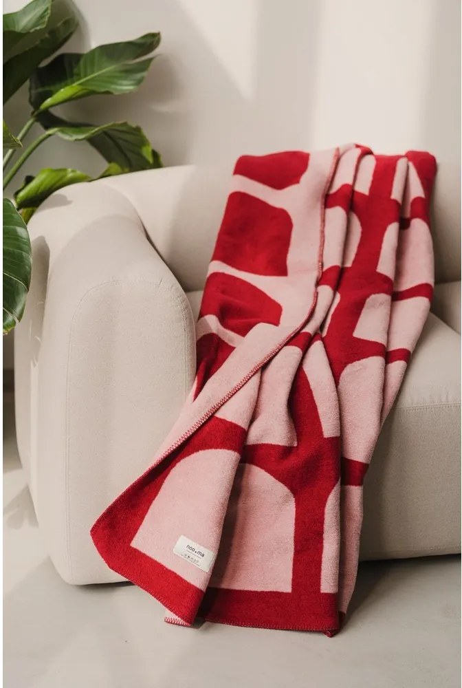 Pătură roșie/roz 150x200 cm Gilli – noo.ma