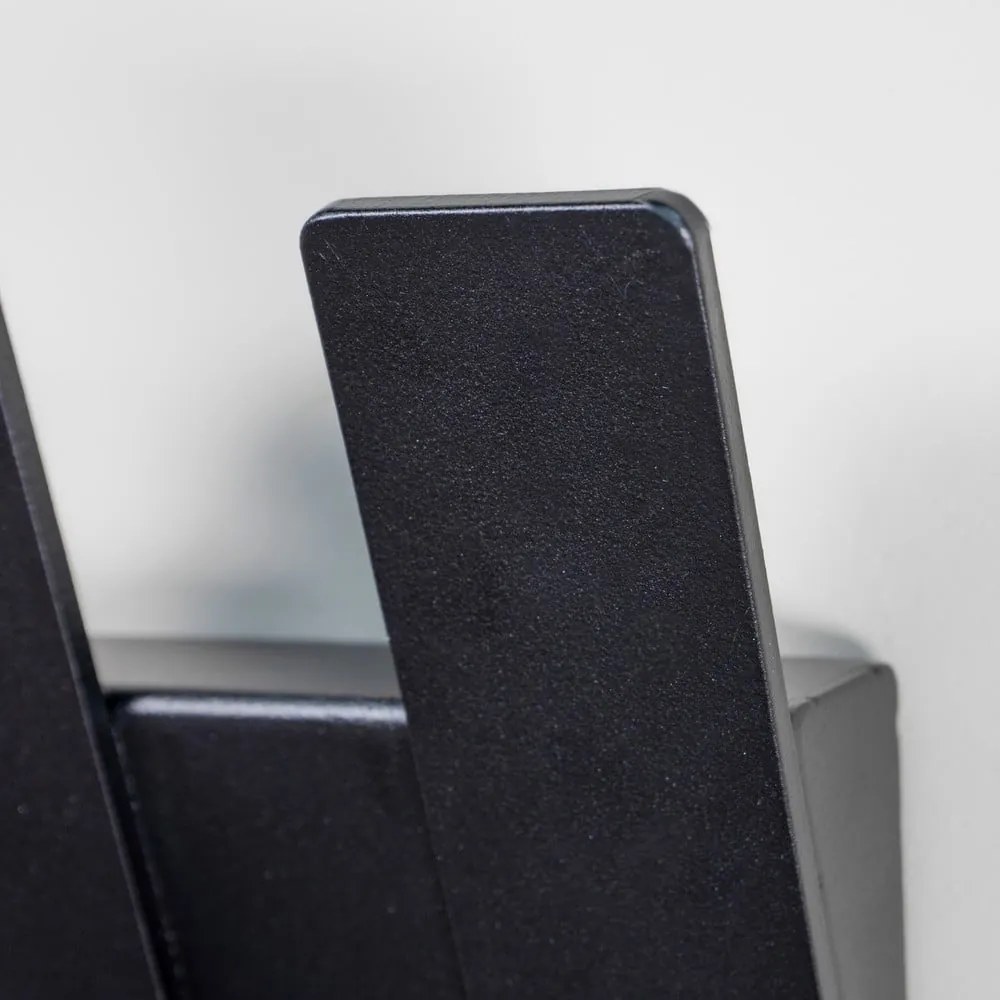 Cuier de perete negru din metal 64 cm Angle – Spinder Design