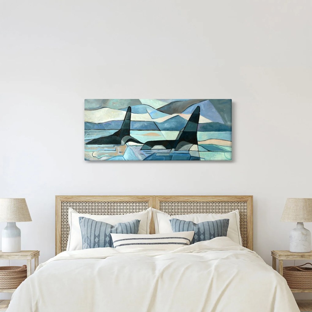Tablou - Balene (120x50 cm)