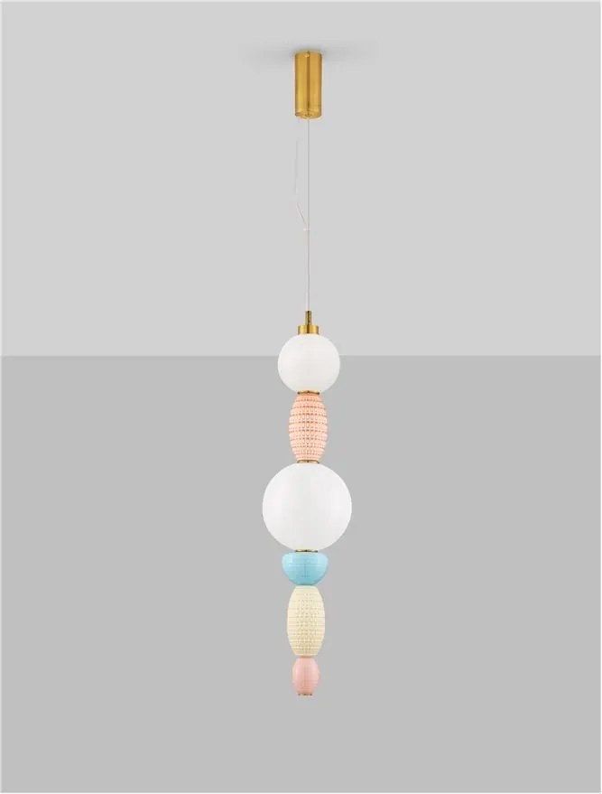 Pendul ceramic design modern LED CLEMENTINE