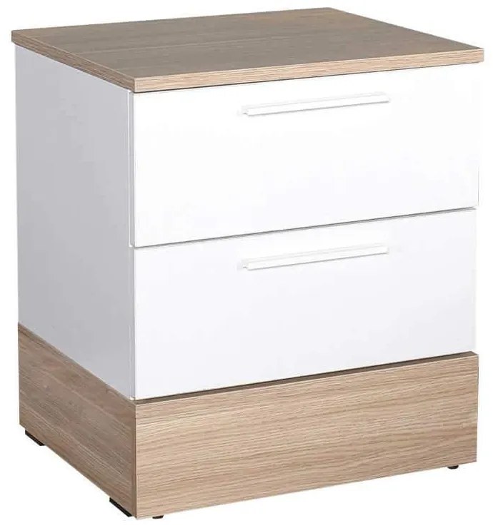 Noptiera Adore Base, 2 sertare, 45 x 52 x 40 cm