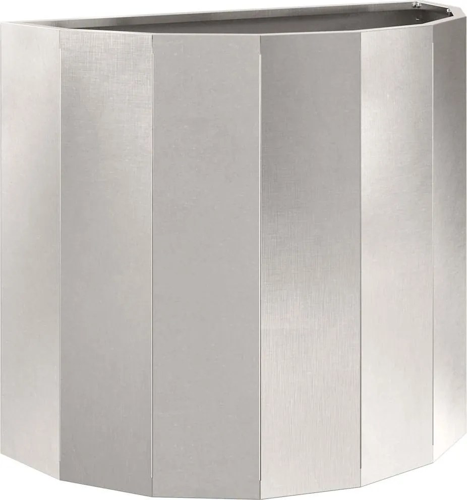 vidaXL Jardinieră Argintiu 60 x 30 x 50 cm Oţel inoxidabil