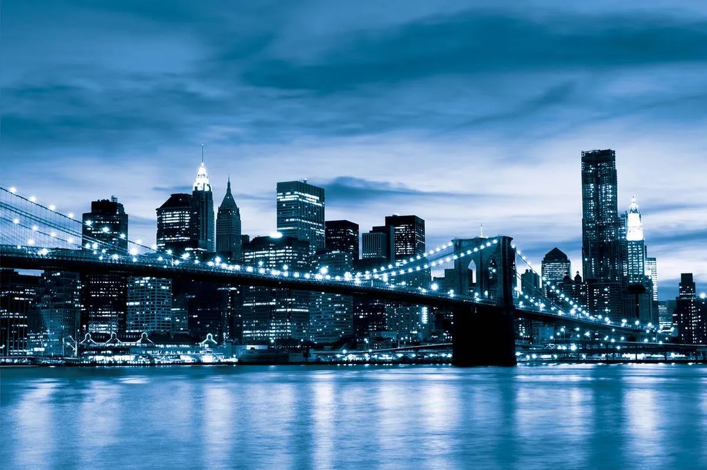 Fototapet - New York Brooklyn Bridge City (152,5x104 cm)