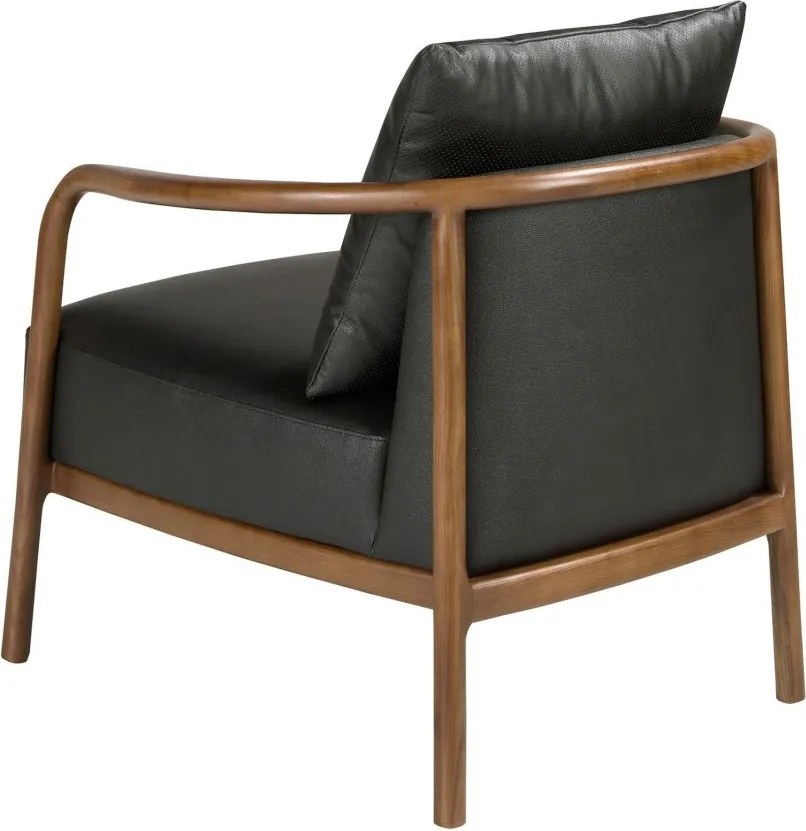 Fotoliu LUX design italian, Piele Naturala, Black