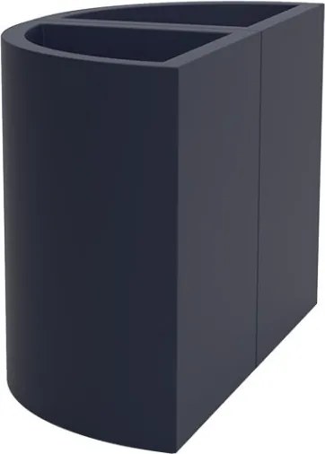 Set de 2 Ghivece plante pe colt design decorativ exterior/interior Angular pot 55x39x55cm