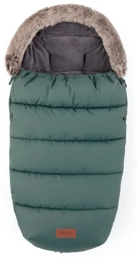 PETITE&MARS - Set sac 4 în 1 COMFY pentru copii + mănuși tip mufă pentru cărucior FURRY Khaki