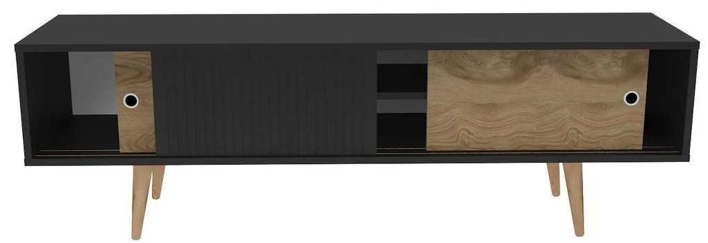 Dulap TV Ecranissa (antracit + Stejar). 1107289