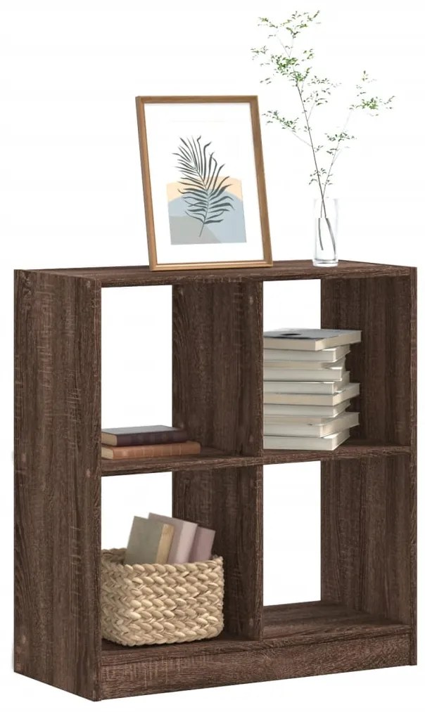 vidaXL Bibliotecă, stejar maro, 68,5x32x75 cm, lemn prelucrat