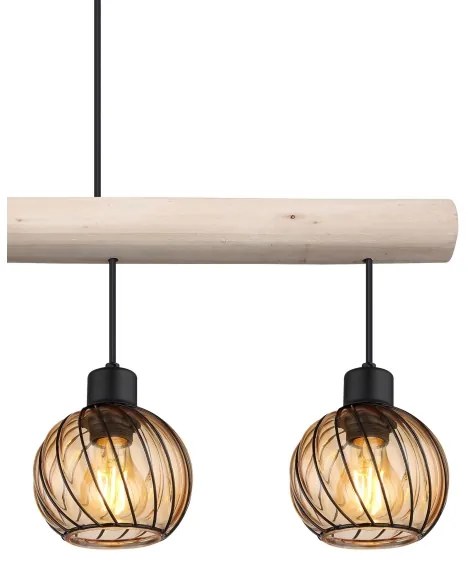 Lustră pe cablu PAULO 4xE27/15W/230V Globo 15534-4H