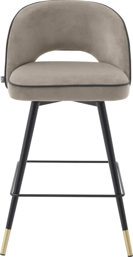 Set de 2 scaune de bar design modern Cliff, H-92,5cm greige 113712 HZ