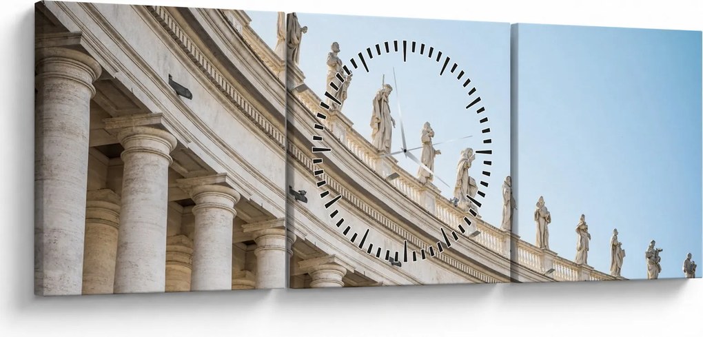 Tablou - Vatican (cu ceas) (90x30 cm)