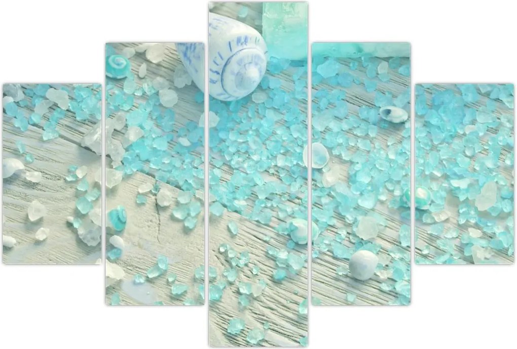 Tablou - Atmosfera de litoral în nuanțe turcoaz (150x105 cm)