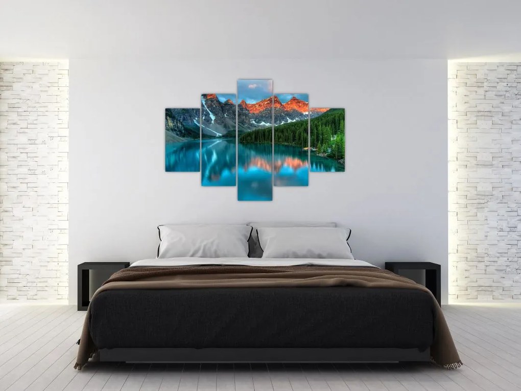 Tablou - Lac turcoaz (150x105 cm)