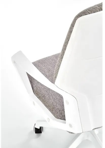 Scaun de birou LONA, alb/gri deschis