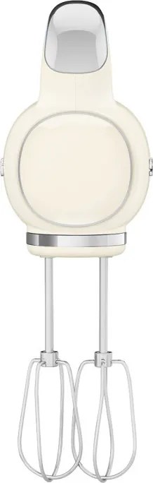 Mixer manual SMEG 50's Style HMF01CREU, 250 W, 9 viteze, Functie Turbo, Afisaj LED, Timer, Accesorii, Crem