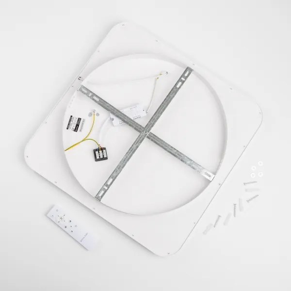 Brilagi - Plafonieră LED dimabilă FALCON SLIM 50W/230V 50x50 cm albă + telecomandă