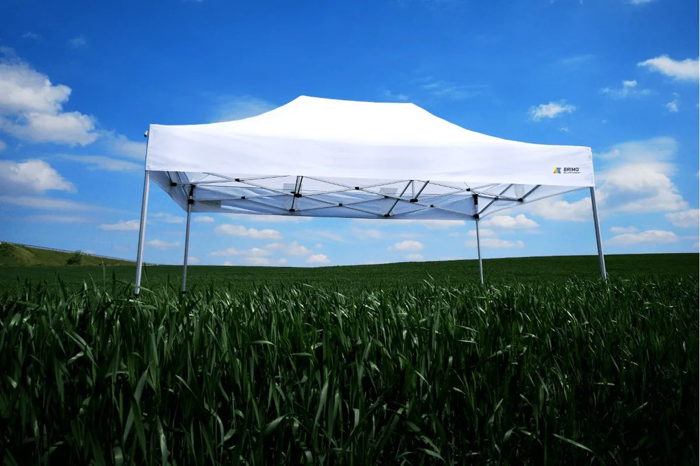 Cort publicitar 4x6 m Premium (Aluminiu) cu 3 pereți – de montare rapidă - cu 3 pereți - Portocaliu