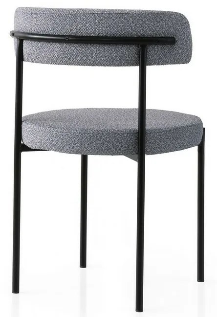 Set de scaune de sufragerie Gini Dark Grey andBlack, 2 buc.