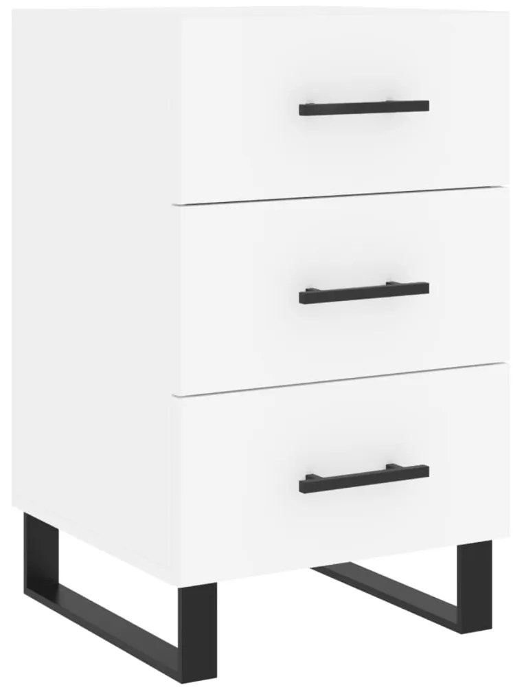 vidaXL Noptieră, alb, 40x40x66 cm, lemn compozit