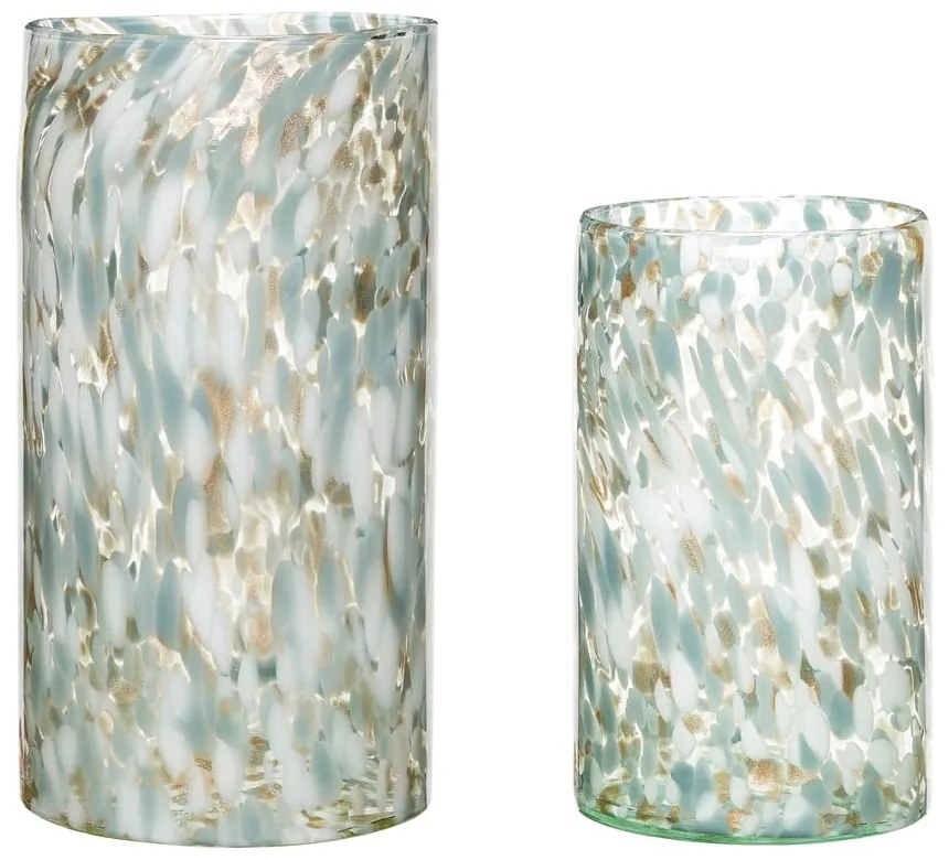 Vaze 2 buc. din sticlă lucrate manual (înălțime 37 cm) Libra – Hübsch