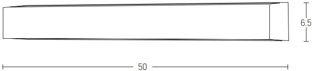 Aplica LED iluminat exterior ambiental IP65 Slim L-50cm