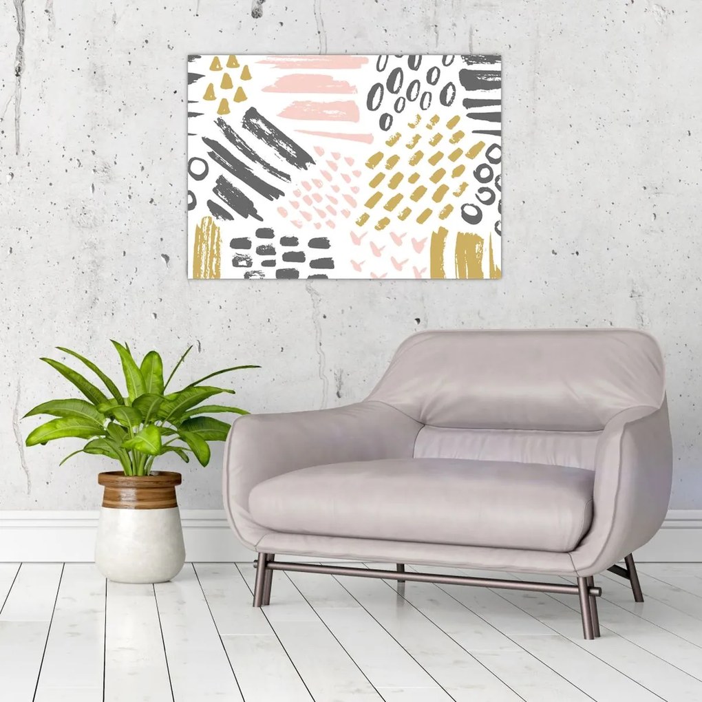 Tablou - Accidente vasculare cerebrale abstracte (70x50 cm)