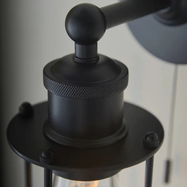 Endon 99948 - Aplica de perete pentru baie CREW, 1xE27/6W/230V, IP44, negru