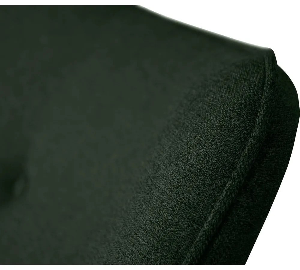 Fotoliu cu taburet verde închis Niko – Ropez