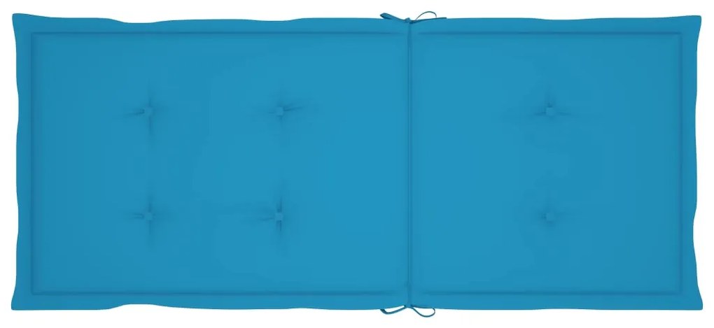 Scaun balansoar cu perna, bambus 1, Albastru, 120 x 50 x 4 cm