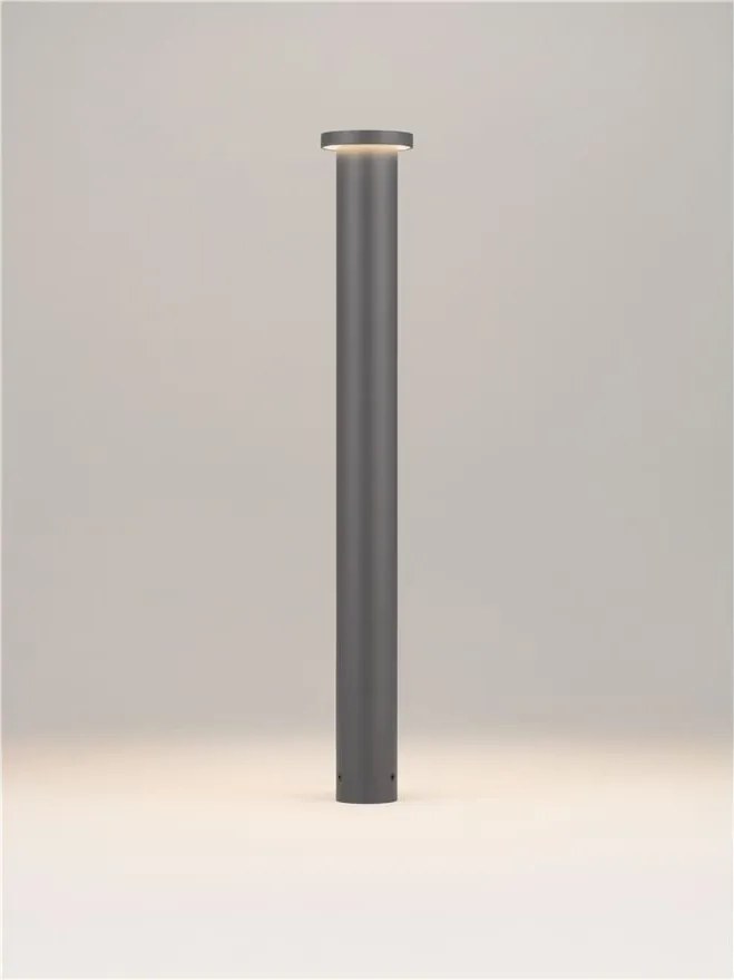 Stalp de exterior LED 3000K, IP65 Bast H-65cm gri inchis