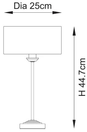 Endon 110728 - Lampă de masă HIGHCLERE, 1xE14/7W/230V, bej/alamă