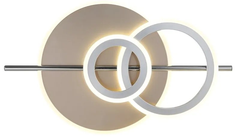 Plafoniera LED metal sampanie NORRIS