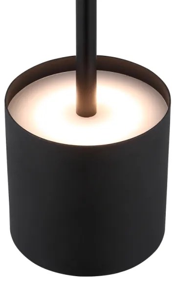 Globo 58487B - Lampă de birou LED DIXON, dimabilă, cu control tactil și reîncărcabilă, 1,5W/5V 2200 mAh, neagră