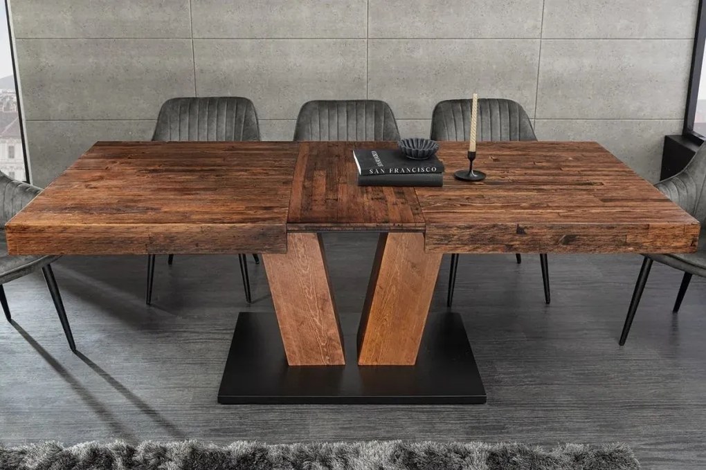 Masa extensibila RANCHO 160-200cm lemn de pin natural