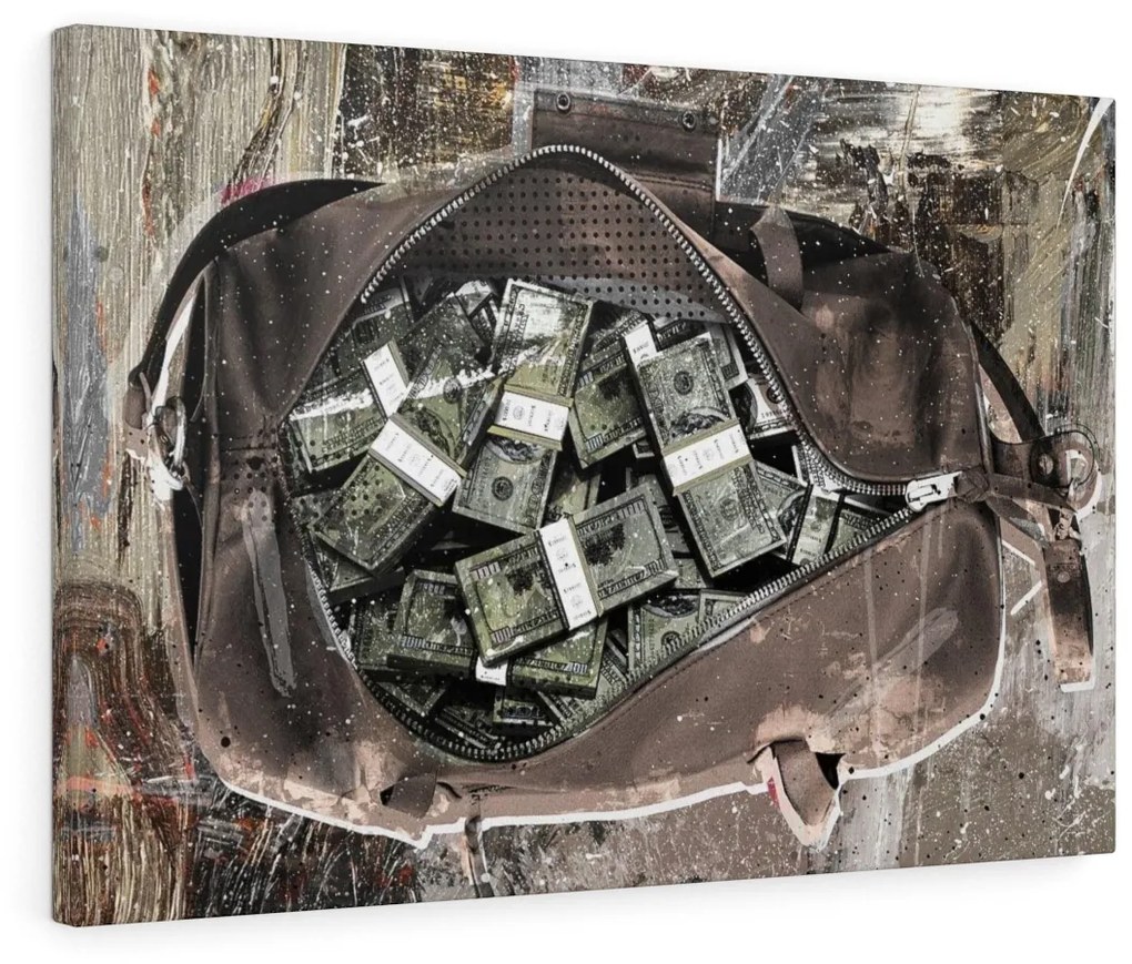 Tablou canvas Dollar Bag 1 120x80 cm