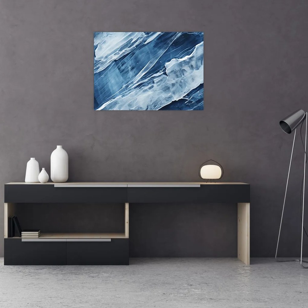 Tablou pe sticlă - Detaliu de pictură (70x50 cm)