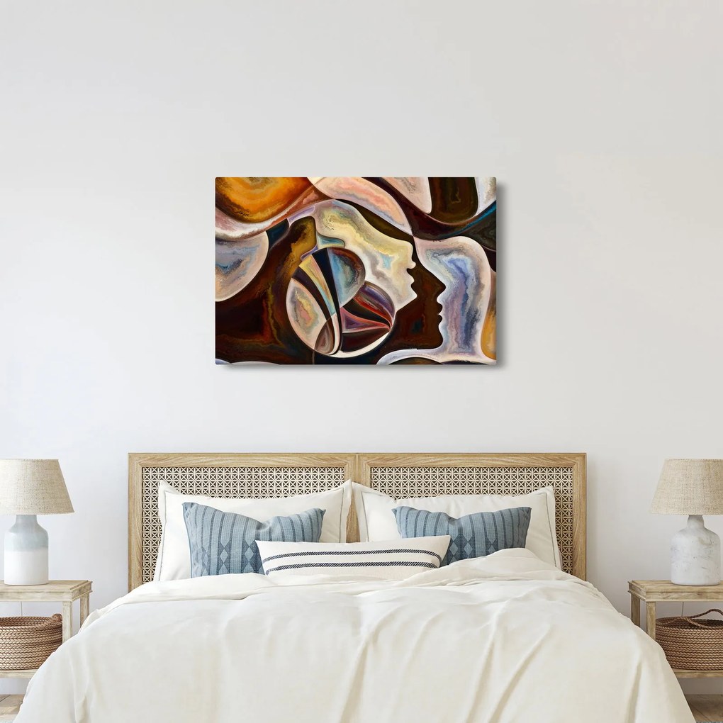 Tablou - Abstractizarea capetelor (90x60 cm)