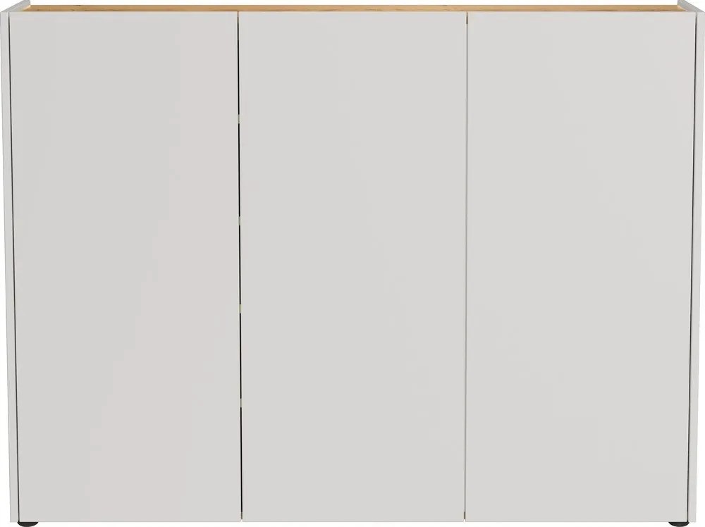 Dulap crem cu aspect de lemn de stejar 138x105x25 cm Libbiano – Germania