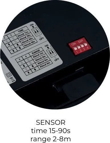 Plafoniera LED CCT, Protectie IP44, Senzor de miscare, PANDINO 40cm alb