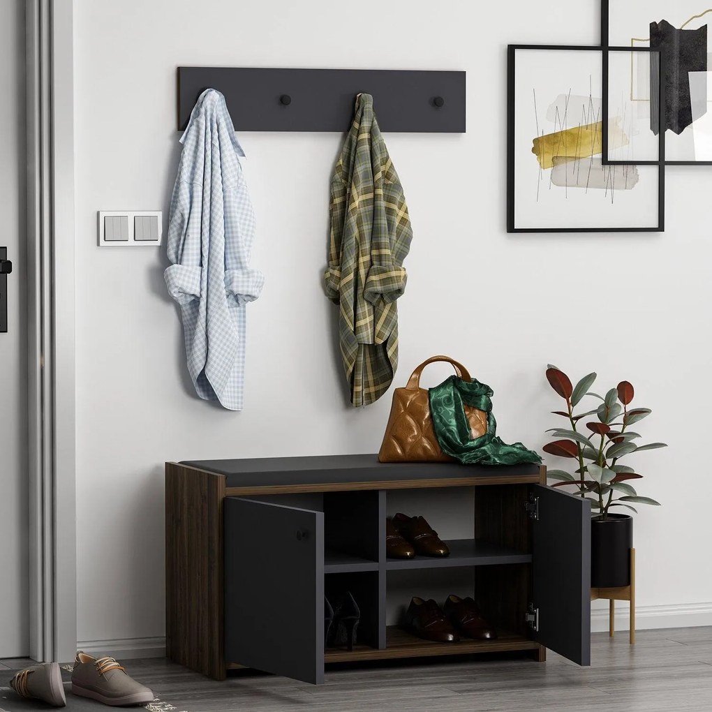 PANTOFAR Zen Shoe Cabinet, Alb, 35x45x80 cm