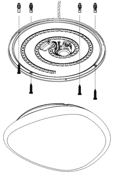 Eglo 98228 - Plafonieră LED dimabilă SILERAS-A LED/36W/230V, Ø60 cm + telecomandă