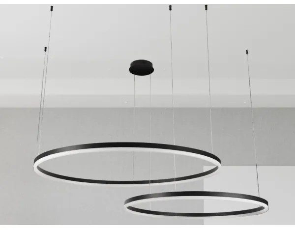 Lustră LED dimabilă pe cablu LED/128W/230V 3000-6500K + telecomandă