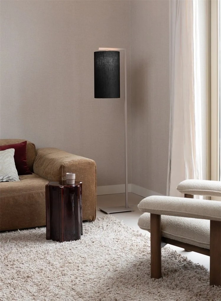 Lampa de podea Boston metal sand abajur negru