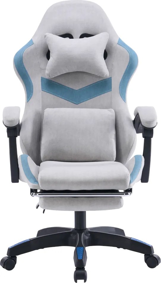 Scaun de birou/gaming, gri/albastru, ZODIA